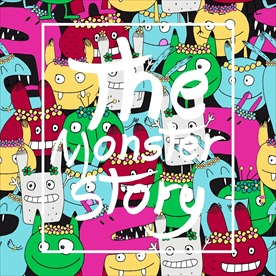 卡通怪兽字体矢量图下载