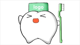 立体牙齿卡通形象