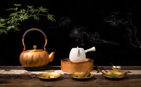 茶器 铜壶  静物摄影