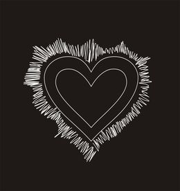 手绘创意心电图矢量图下载