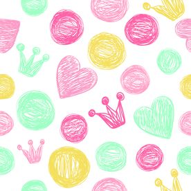 涂鸦线团四方连续底纹