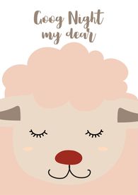 可爱卡通羊矢量图下载