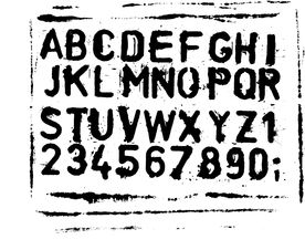 字母数字矢量图下载