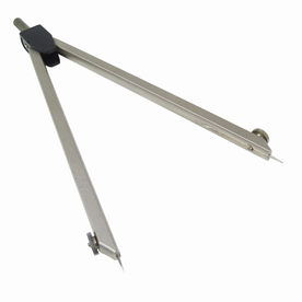 圆规 白底  金属 银色