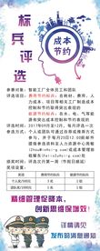 成本节约标兵评选宣传海报