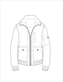 服装款式画技法矢量图下载