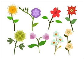矢量花朵