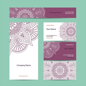 民族风花纹包装标识矢量图下载