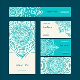 民族风花纹包装标识矢量图下载