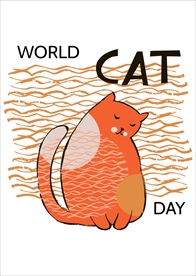 可爱卡通猫矢量图下载