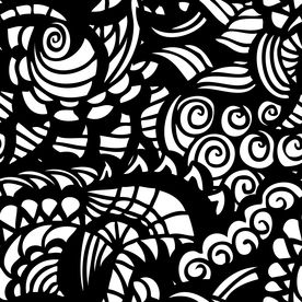 黑白花纹底纹矢量图下载