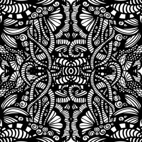 黑白花纹底纹矢量图下载