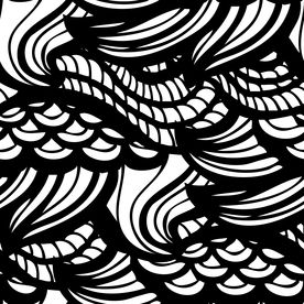 黑白花纹底纹矢量图下载