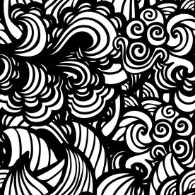 黑白花纹底纹矢量图下载