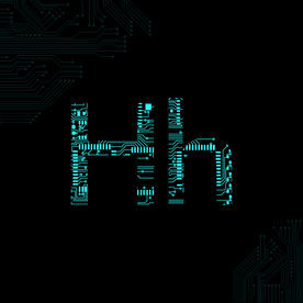 手绘电路板字体矢量图下载