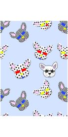 卡通狗四方连续底纹