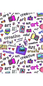 涂鸦绘本矢量图四方连续底纹