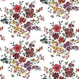 植物花朵花卉四方连续底纹