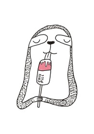 手绘卡通动物矢量图下载