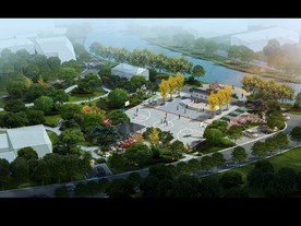 旅游区景观 鸟瞰图 城市规划