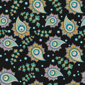 民族风花纹底纹四方连续矢量图