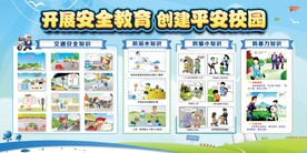 学校安全教育知识平安校园宣传栏