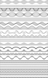 黑白抽象防伪印花底纹