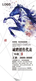 招兵买马门型展架