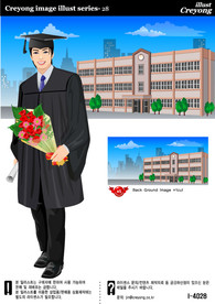 穿硕士服的帅哥