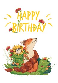 卡通狐狸矢量图下载