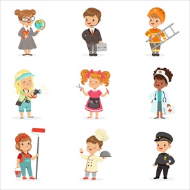 卡通人物矢量图