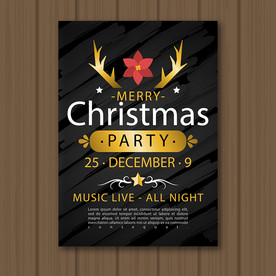 创意圣诞海报广告宣传设计