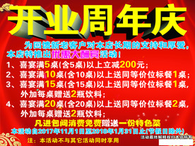 酒店开业周年庆