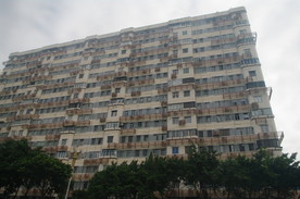 有空调的城市建筑