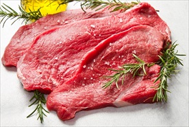 新鲜烤肉肉片