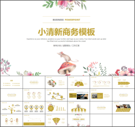 小清新商务汇报ppt