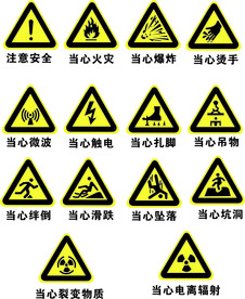 注意安全 标识标志