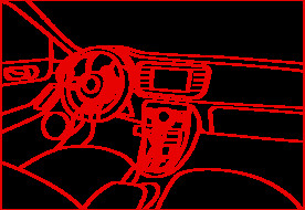 汽车内饰线条图