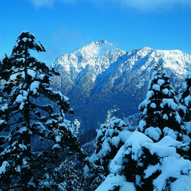 大山雪景