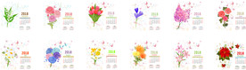 2018花语台历