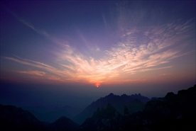 高清夕阳黄昏图