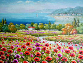 欧式风景油画