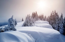 冰天雪地  冬天  雪景