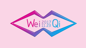 渐变字母婚庆logo设计