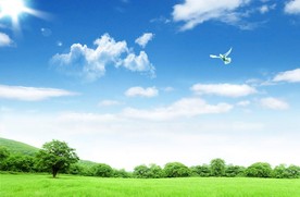 大自然 蓝天白云