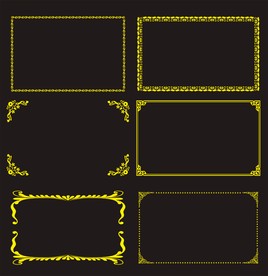 金色边框