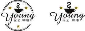 咖啡花店logo