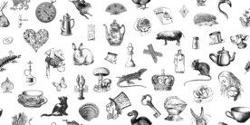 动物无缝壁画壁布