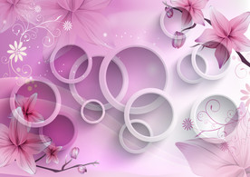 3D立体精美矢量花朵