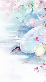 个性唯美背景 手绘清新背景